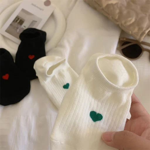 Title 6, Love Pattern Cotton Womens Low-cut Liners Sock...
