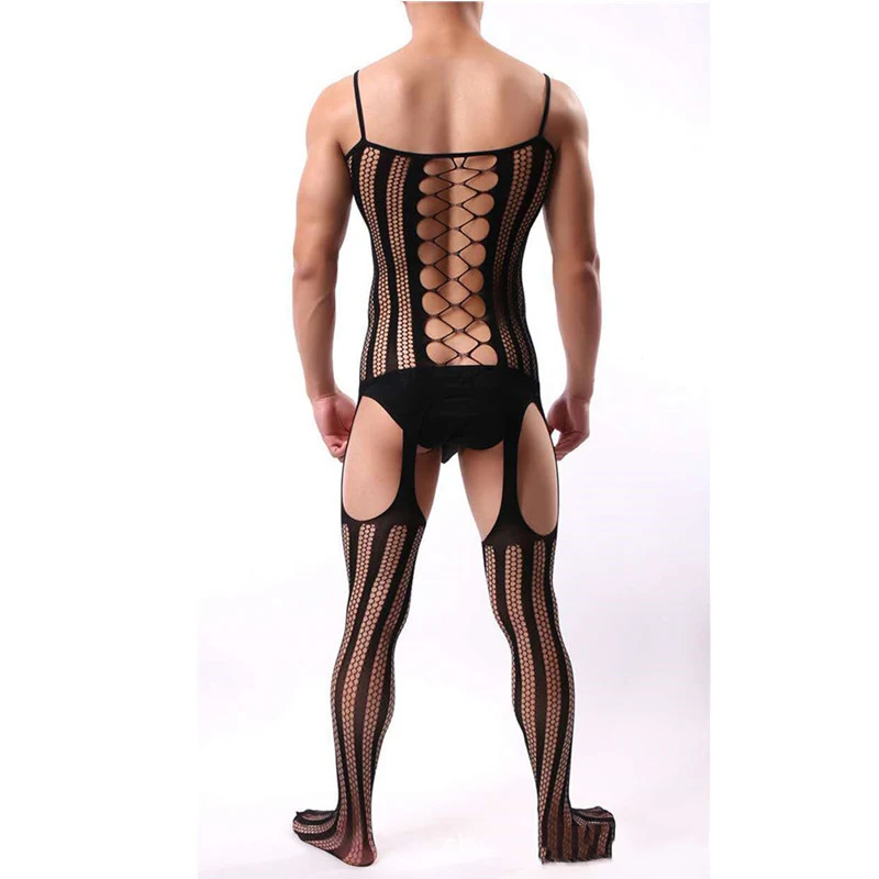 Title 5, Mens Net Clothes One Piece Net Socks Large Str...