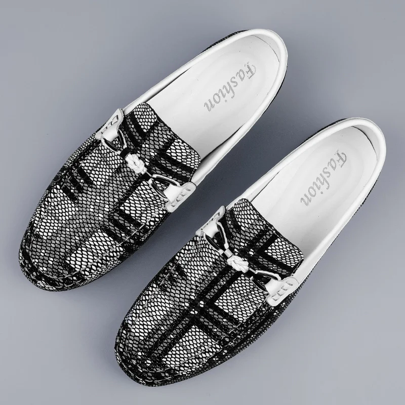 Leder Beanie Schuhe Herren Casual Driving Weiche Sohle Cover, Bequeme Alltagsschuhe für Herren, Fahrkomfort und Stil — foto 7