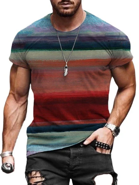 Men's Fashion T Shirt Digital Printing Short Sleeve — photo 1