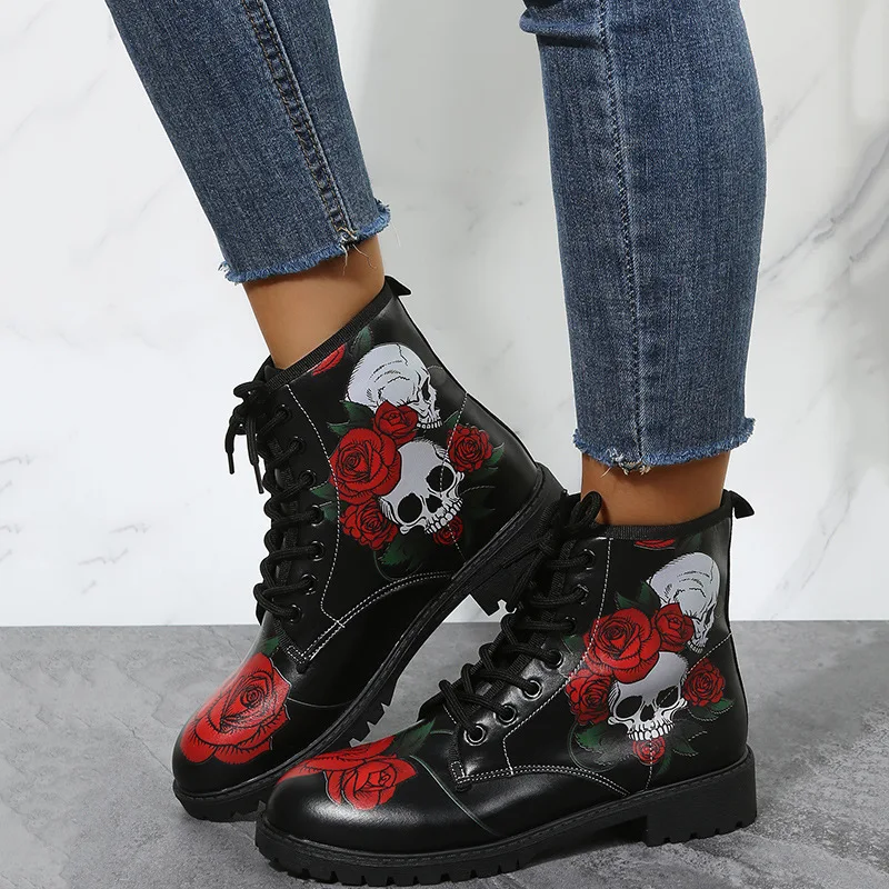 Title 3, Womens Workwear Boots Large Print Halloween Ca...