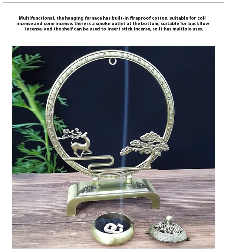 Title 4, Hanging Incense Burner And Joss Stick Ornaments...