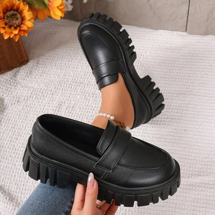 Title 16, Plus Size Sponge Cake Platform Slip-on Leisure ...