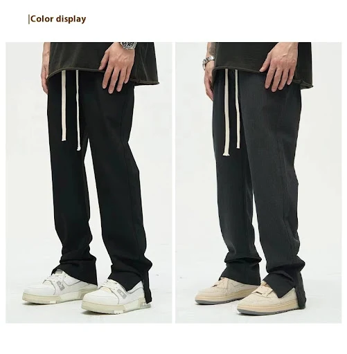 Title 4, Heren Casual Broek met Kleine Rits All-match Mo...