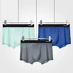 Boxers para hombre, ropa interior sin costuras, calzoncillos de seda helada, finos y transparentes, máxima comodidad y transpirabilidad. — foto 5