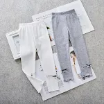 Nieuwe effen stretchpanty's voor meisjes, comfortabel en flexibel. Perfect voor dagelijks gebruik, duurzaam en makkelijk te combineren. — foto 5