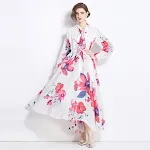 Long Large Hem Chiffon Vacation Dress — photo 2