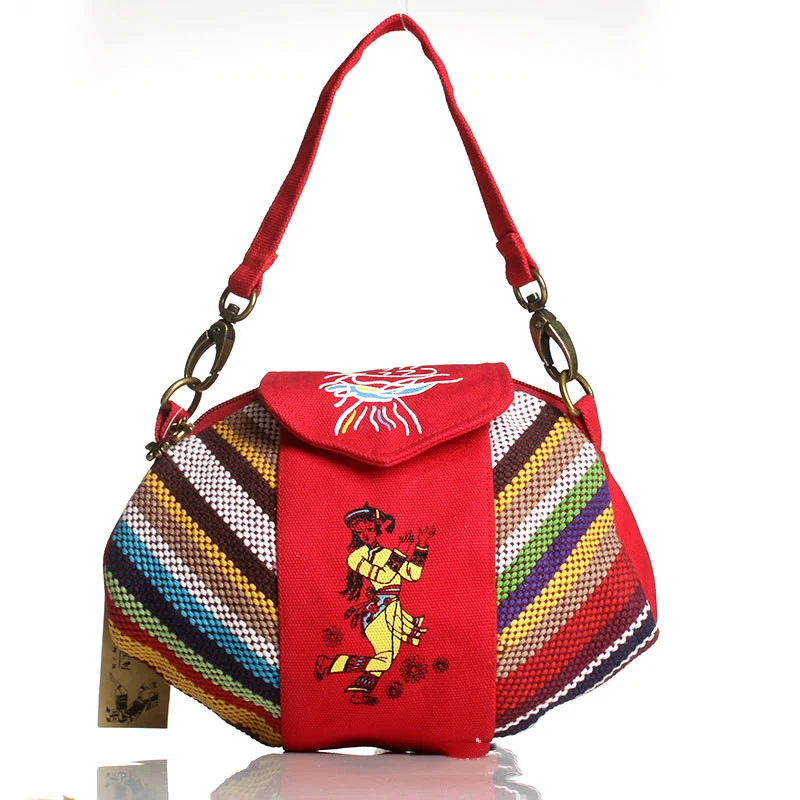 National Style Handbag Fashion Canvas Printing. Enjoy stylish design, comfort, and practicality with this versatile hand — photo 2
