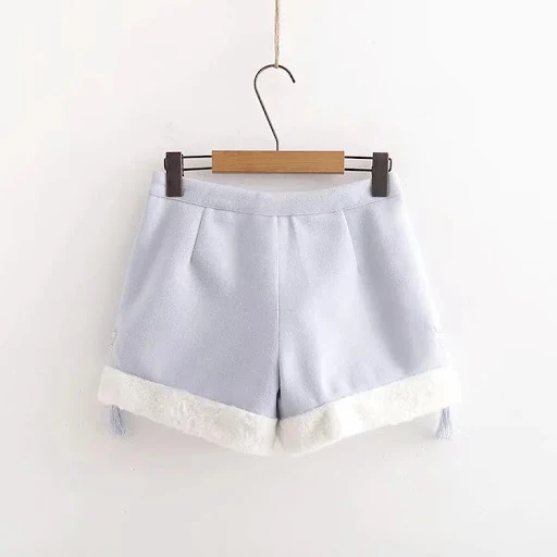 Title 4, Bestickter Retro-Disc-Knopf-Hoodie Wollshorts A...