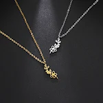 Colar pingente sol e lua de aço inoxidável, tendência fashion. Design elegante e durável para uso diário. Compre agora e realce seu visual! — foto 39