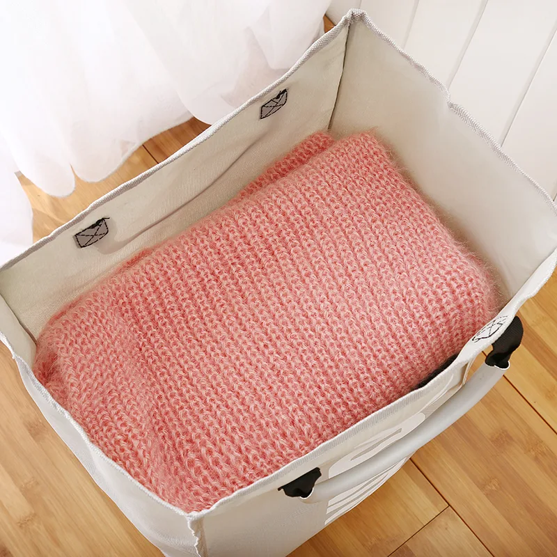 Cesto de roupa suja dobrável de tecido impermeável. Organize suas roupas com praticidade, fácil de guardar e transportar. — foto 4