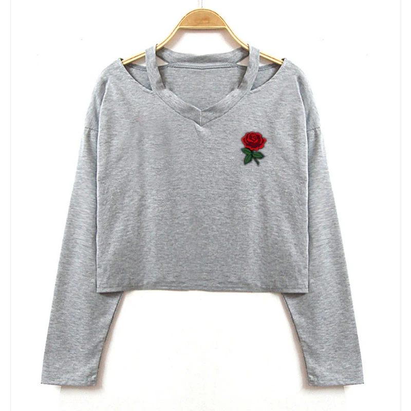 Title 6, Camiseta de manga comprida rosa halter cross