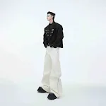Metal Stitching Loose Straight Casual Pants for ultimate comfort and style. Enjoy a relaxed fit and modern look, perfect — photo 5
