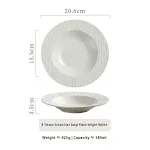 8inch glossy white