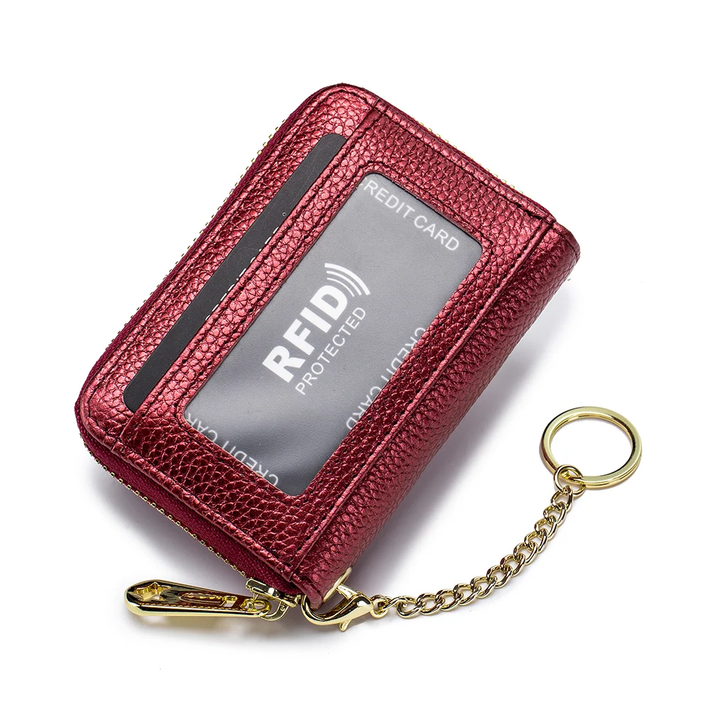 Title 1, Organ Zipper, Leather Bank Card Case, Key Case
