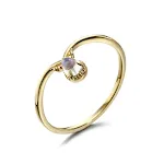 Moonstone Vshaped ring