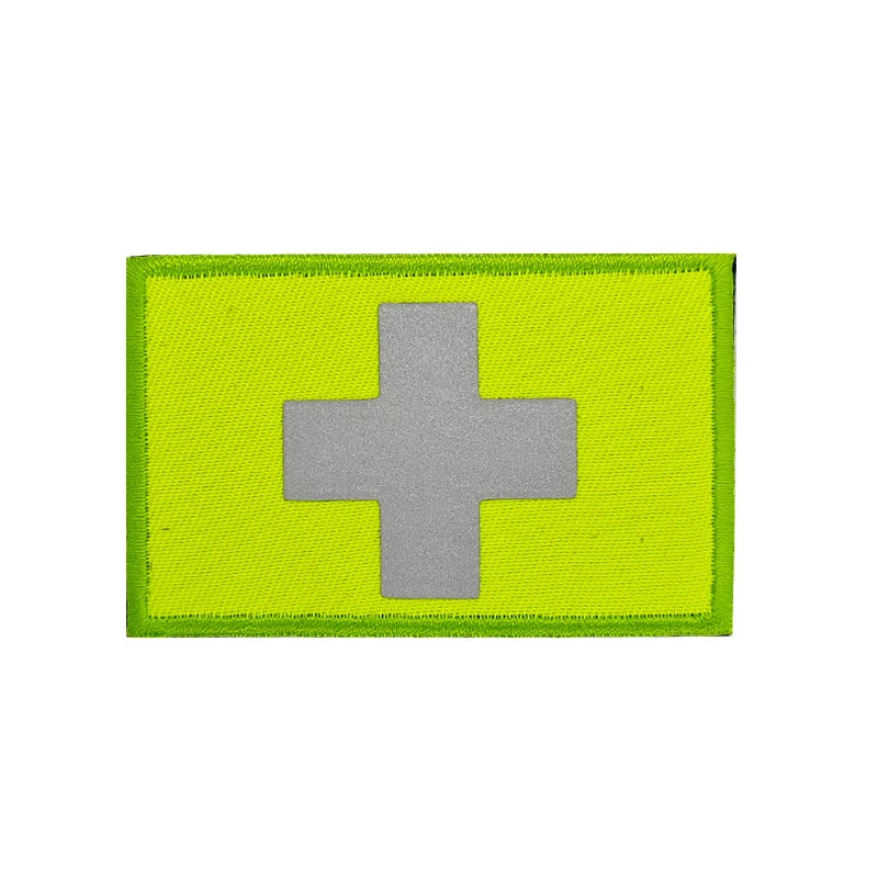 Red Cross Badge Medical First Aid Patch IR Reflective Embroidered Cloth Stickers for emergency use and enhanced visibili — photo 14