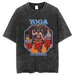 American Style Hip Hop Skull Pattern Cat Print T-shirt, a cool and comfortable tee for cat lovers, offering a unique urb — photo 9