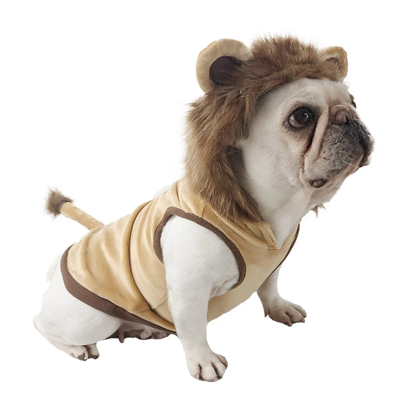Title 5, Dog Lion Clothes Pet Supplies Halloween Cat Clo...