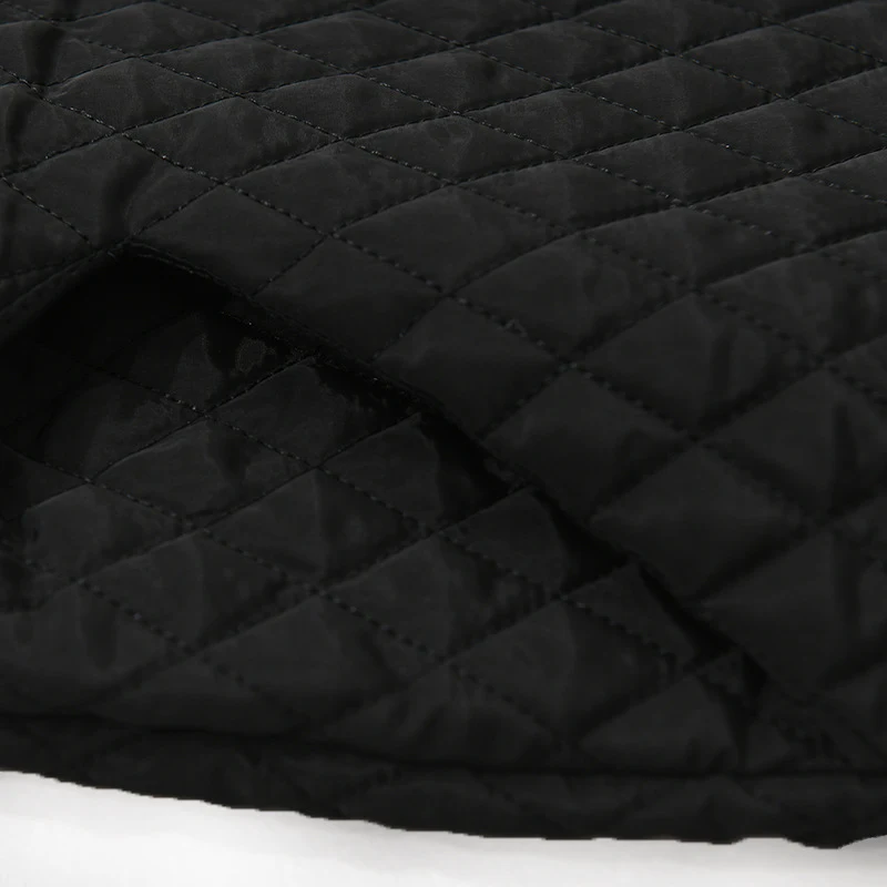 Dark Style Mori Artistic Plaid Compressed Cotton Back Slit Mid-length Thickened Cotton-padded Coat. Warm, stylish winter — photo 9