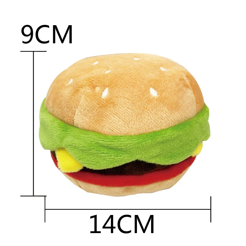 Burger Fruit Cute Pet Voice Dog Toy Teddy model, a cute and interactive pet toy that makes sounds to encourage play and — photo 9