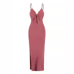 Women's Fashion Suspenders Slit Slim-fitting Dress — photo 9
