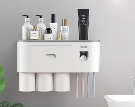 Title 11, Integrated Multifunctional Toothbrush Rack With...