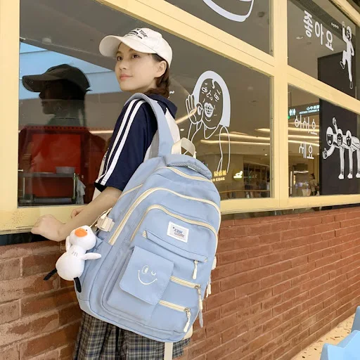Title 3, Mochila de verano nueva, gran capacidad, letras...
