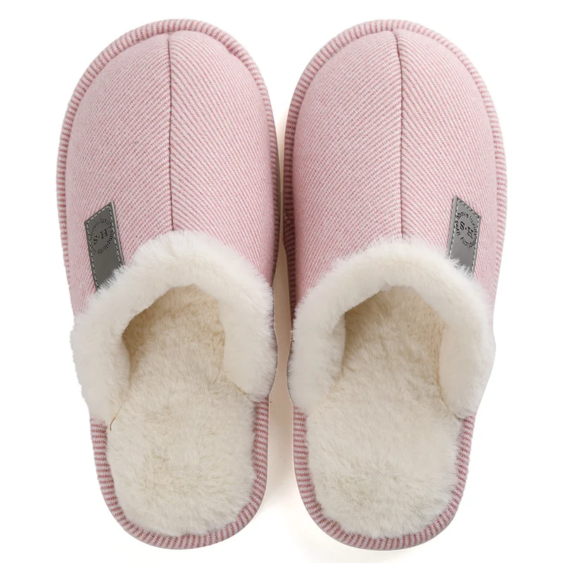 Autumn and winter plus velvet warm cotton slippers, offering cozy comfort and warmth for your feet during cold weather a — photo 1