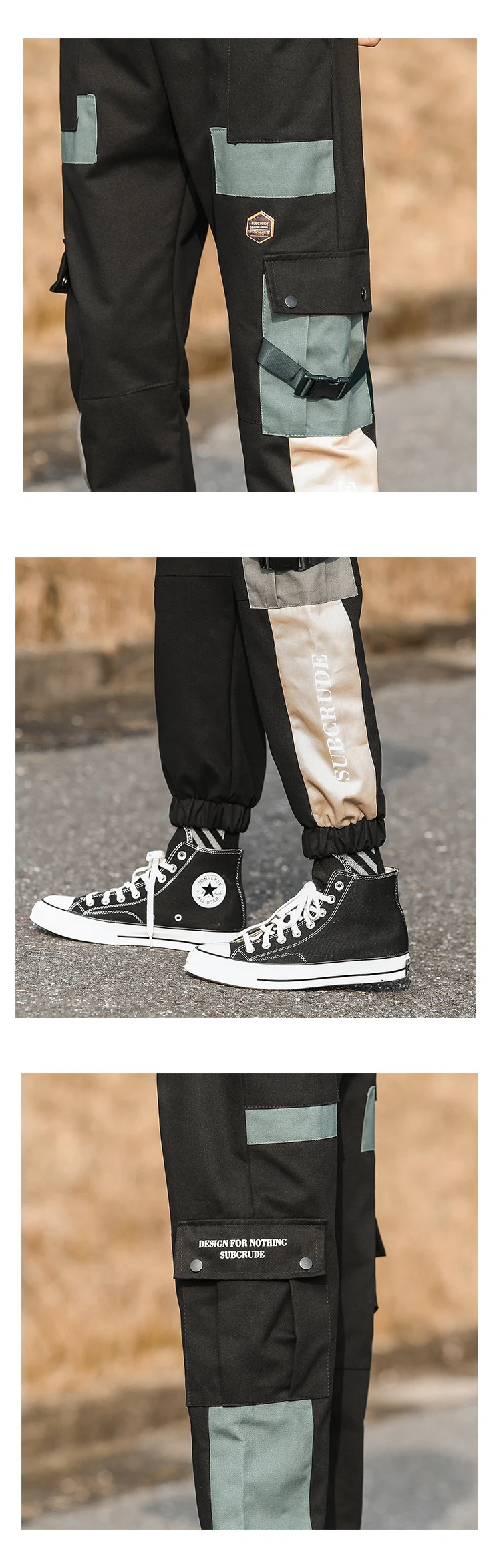 Title 8, Salopette Uomo Morbida Pantaloni Casual Esterni...