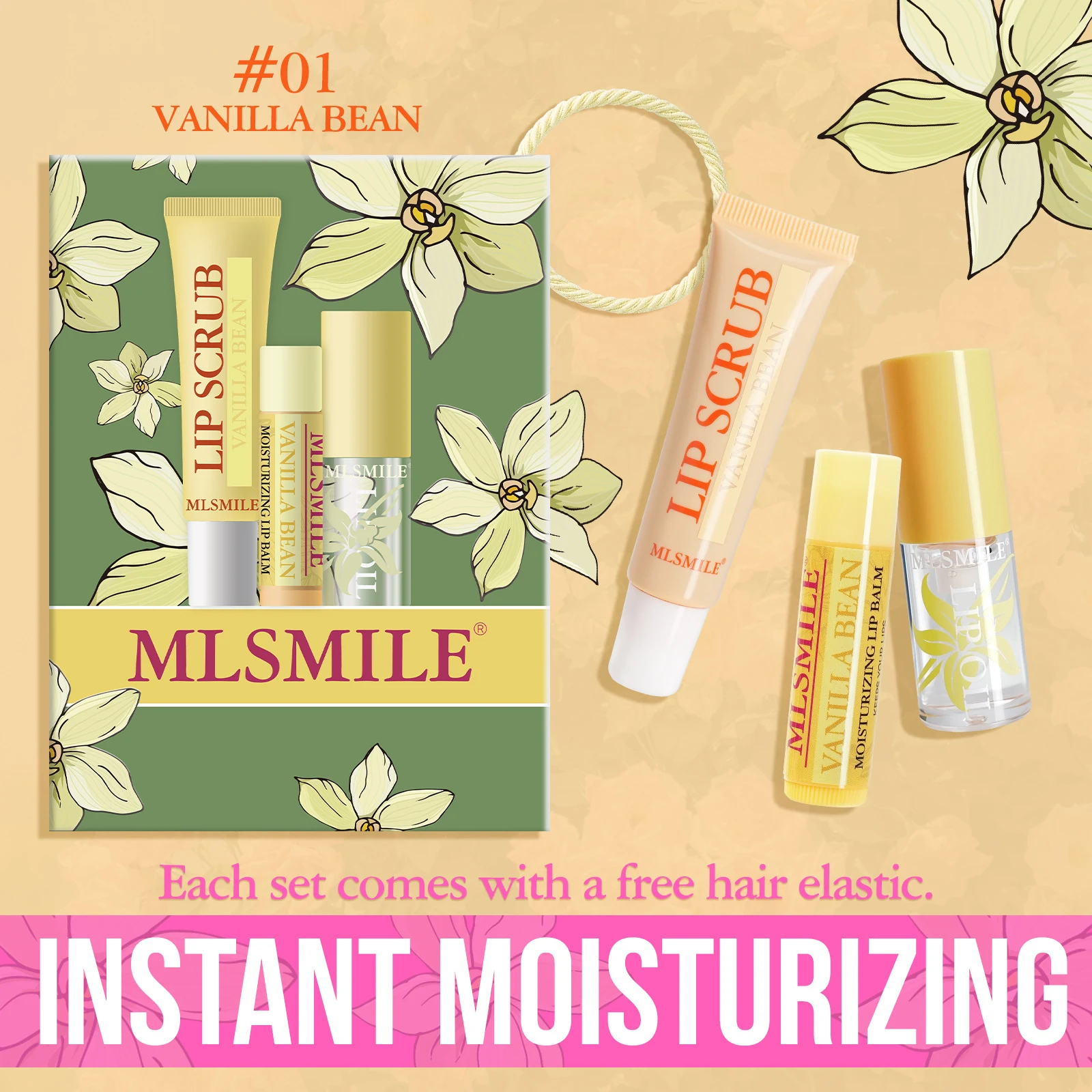 Lip Care Set with Facial Scrub for Soft Lips and Radiant Skin. Gently Cleanses, Hydrates and Exfoliates for Perfect Resu — photo 6