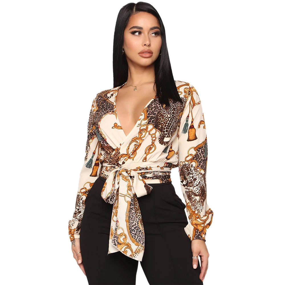 Title 7, Bow Bandage Long Sleeve Short Top