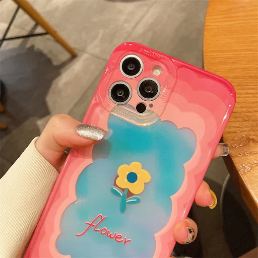 Title 5, Flower Rhombus Creative Simple Mobile Phone Cas...