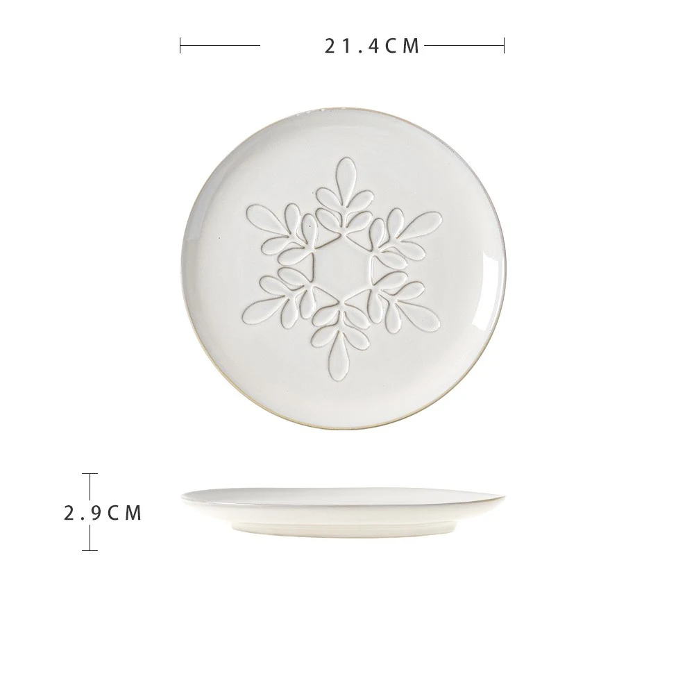 Beautiful Ceramic Dinner Plate with Advanced Sense of Micro Flaw, Enhancing Dining Experience, Elegant Design. — photo 10