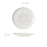 Beautiful Ceramic Dinner Plate with Advanced Sense of Micro Flaw, Enhancing Dining Experience, Elegant Design. — photo 10