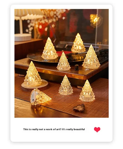 Title 7, Iceberg Small Night Lamp Christmas Tree Bedside...