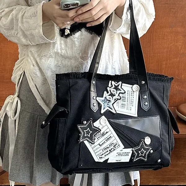 Sweet Cool Y2g Large Capacity Canvas Bag XINGX Commuter Portable Shoulder Tote, a perfect everyday bag for work and carr — photo 3