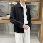 Jaqueta de trabalho curta masculina, casual e minimalista, ideal para um visual moderno e confortável, perfeita para o dia a dia. — foto 10