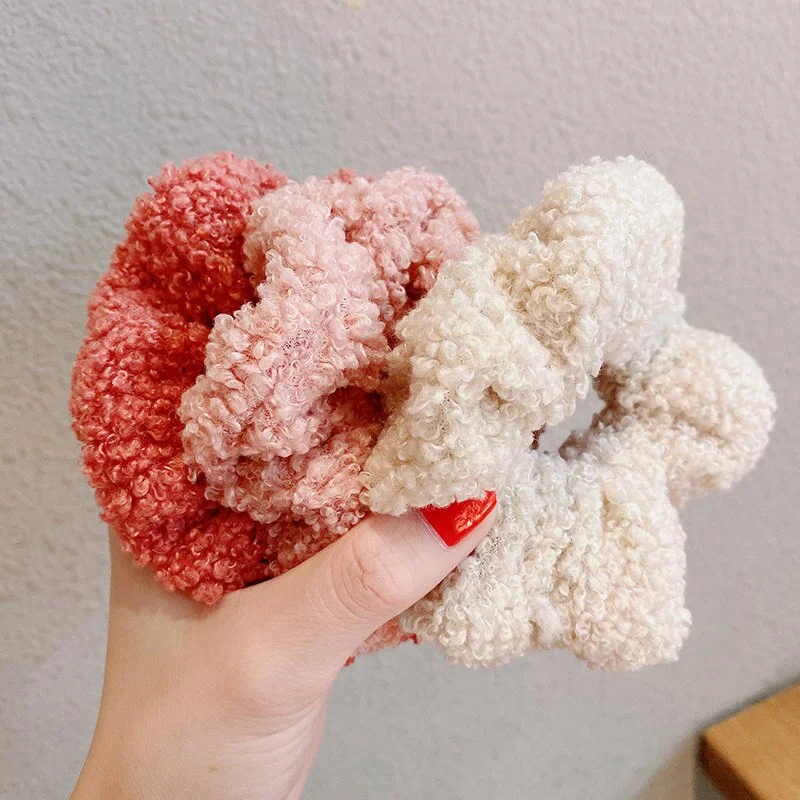 Anillo para el cabello de cachemira de alta elasticidad, color caramelo coreano, sujeta tu pelo con estilo y comodidad todo el día — foto 6