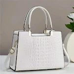Borsa a mano donna casual con motivo coccodrillo, ampia capacità, ideale per l'uso quotidiano e per uno stile alla moda. — foto 9