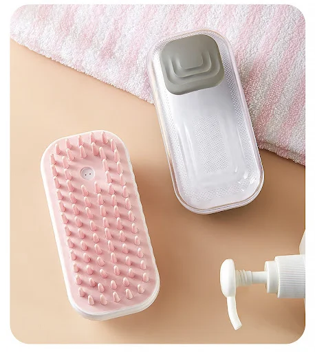Title 8, Silikon-Badbürste für Haustiere Massagebürste f...