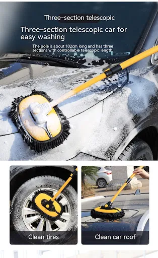 Title 2, Telescopic Curved Rod Multi-function Car Cleani...
