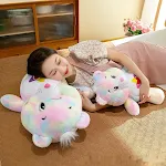 Urso de Pelúcia Colorido com Expressões Ursinho Arco-Íris Macio e Divertido, um brinquedo adorável para abraçar e colecionar. — foto 6