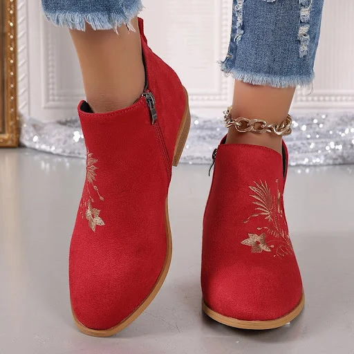 Title 8, Womens High Heel Pointed Ankle Boots