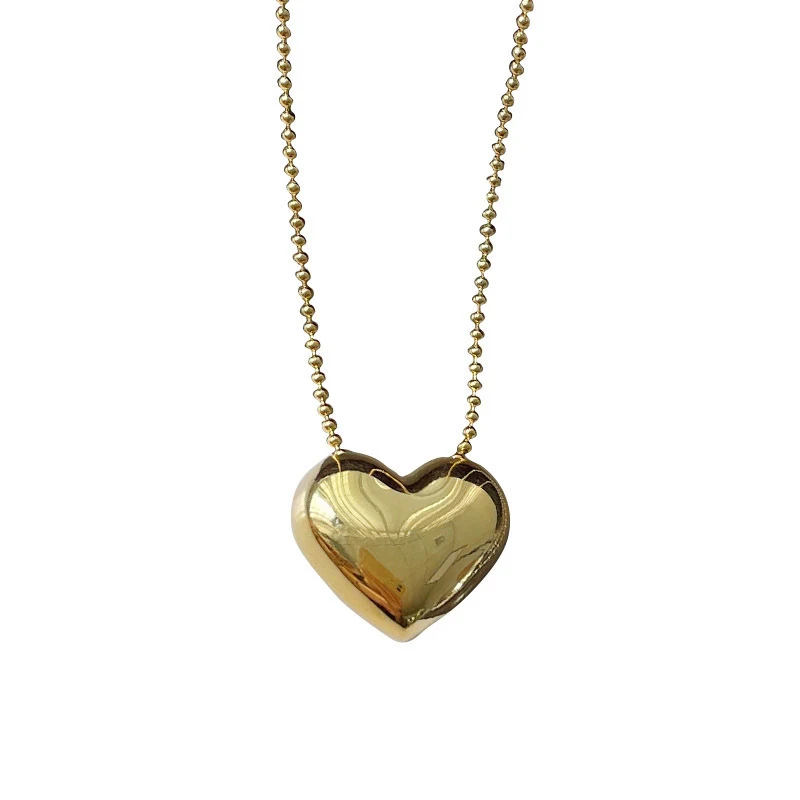 Colar feminino com corrente de bolinhas em prata 925, simples e combina com tudo. Uma joia de amor para um visual elegante e versátil. — foto 1