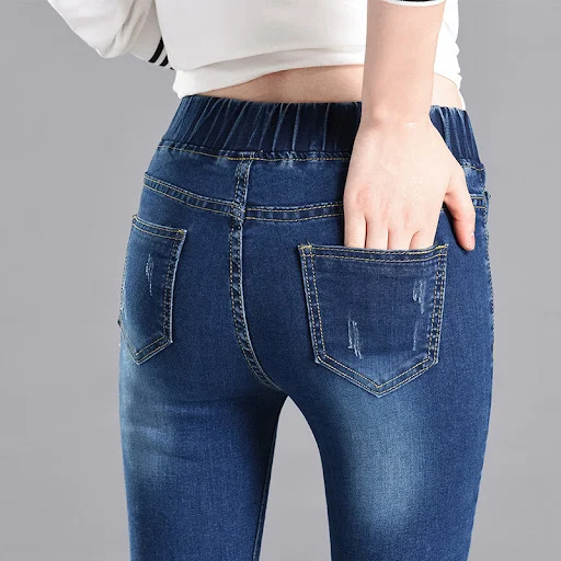Title 1, Pantalones lápiz con puños para mujer Elegancia...