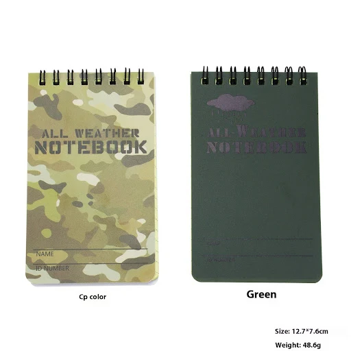 Title 1, Outdoor Waterproof Notepad Camouflage PVC perfe...
