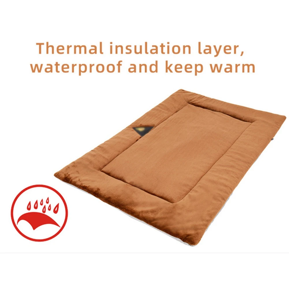 Title 7, Self Heating Pet Pad Dog Bed Warmer Mat Flannel...