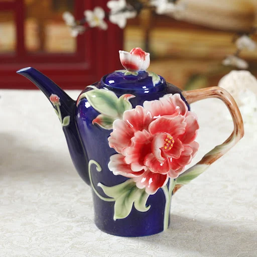 Title 5, Ceramic Hand Brewed Coffee Pot Bone China House...