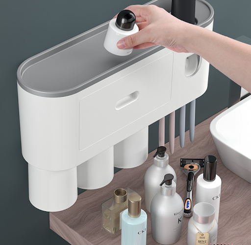 Title 8, Integrated Multifunctional Toothbrush Rack With...